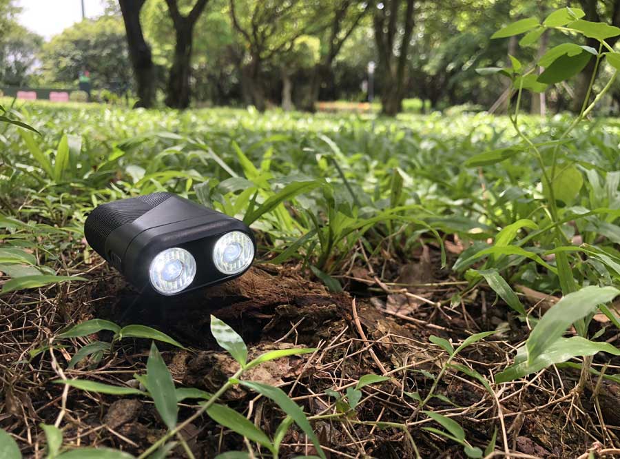 S601 Sate-Lite USB rechargeable bicycle headlight with twin optical lens design