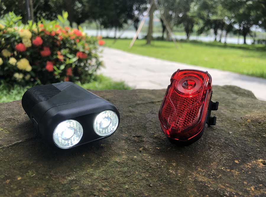 S601 Sate-Lite USB rechargeable bicycle headlight with twin optical lens design