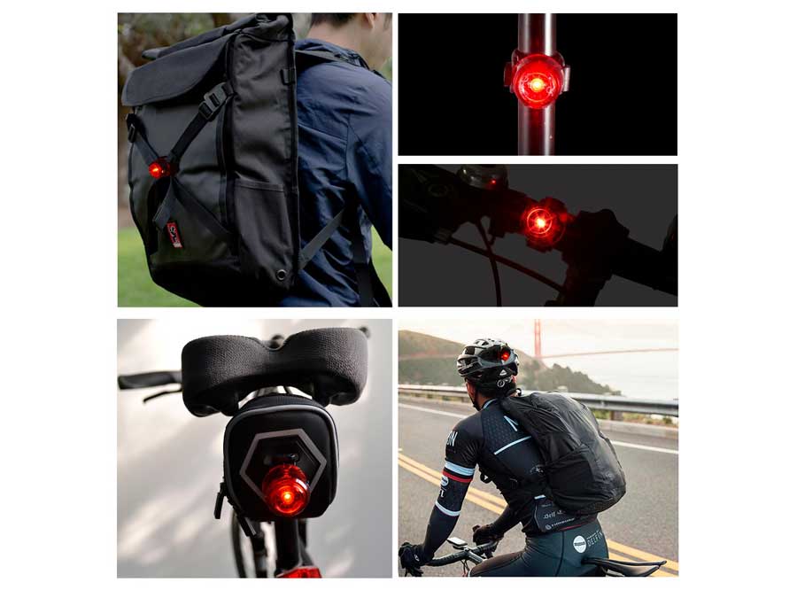 LR-02 Sate-Lite USB rechargeable bicycle taillight with ROHS/ CE approved