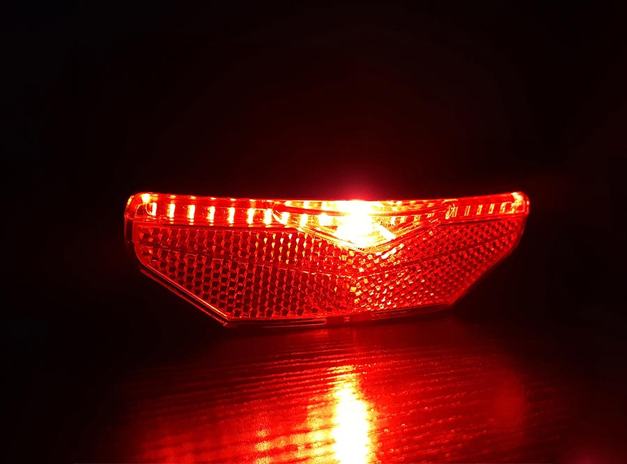M2 Sate-Lite rear light with StVZO Approved rear light, 6V-48V taillight for escooter, hub dynamo and ebike