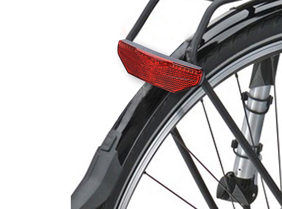 M2 Sate-Lite rear light with StVZO Approved rear light, 6V-48V taillight for escooter, hub dynamo and ebike