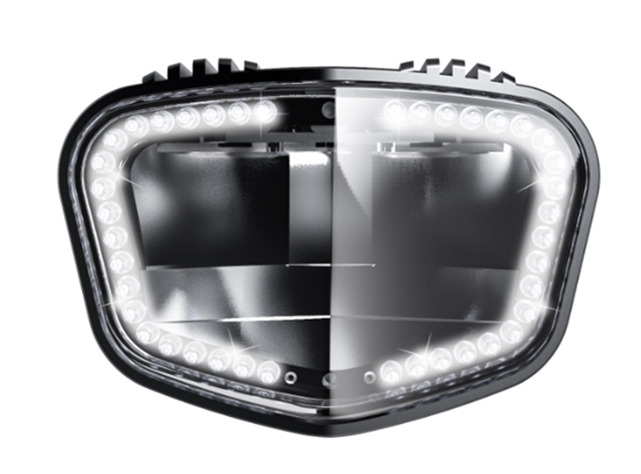 SPL-01 sate-lite ECE R113 complied 1900 lumens super-bright headlight IPX6 waterproof 40 LEDs automotive daytime running light